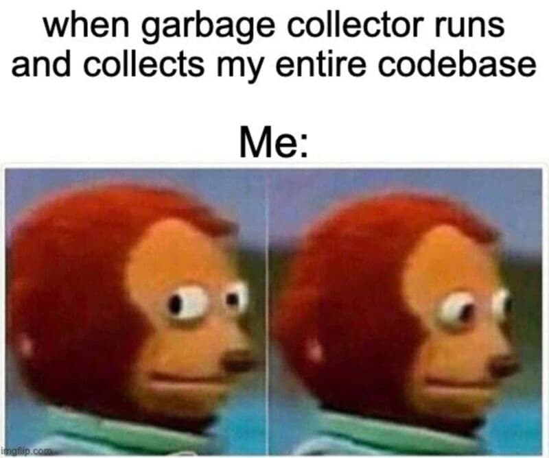 
💩

#programmingjoke #code #coding #javascript #python #datascience #programming #programmer #joke #webdev #webdevelopment #php #java #linux #css #programmingmemes #codinglife #codingpics #programmingjokes #android #html #ios #wordpress