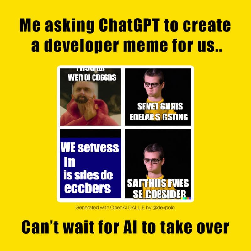 Can't wait for #AI to take over.. 
We are going to have a lot of fun 😁

#chatgpt #dalle2 #openai 