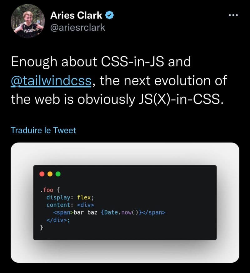 🤣 Future is now! 

#tailwind #css

Thanks Aries Clark